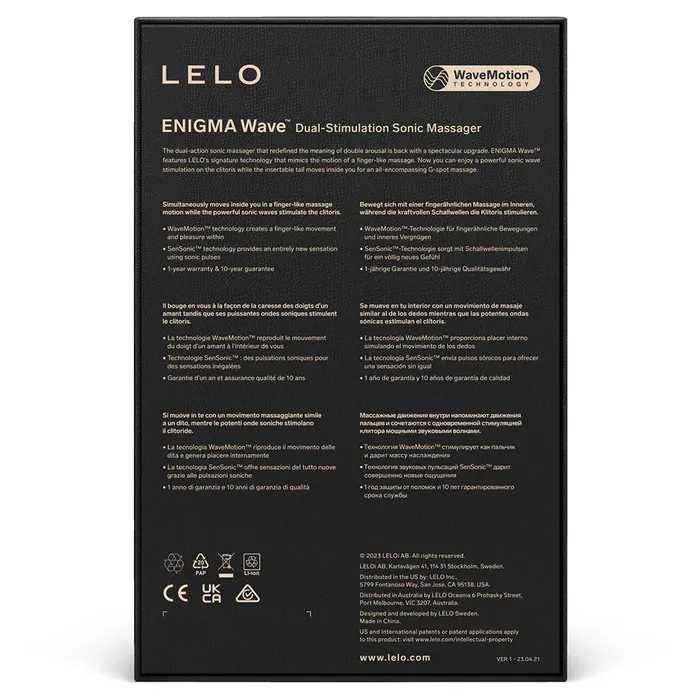Vibrators ENIGMA Wave Black Lelo