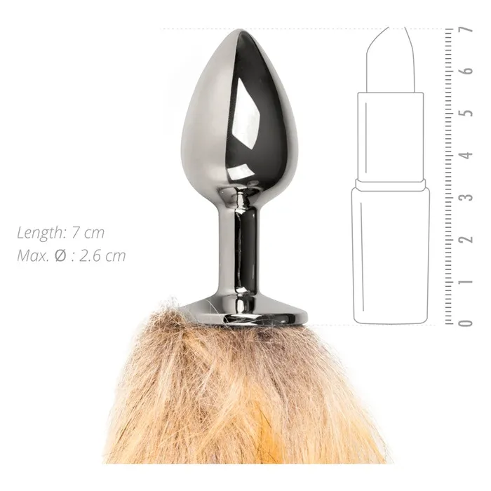 Anal Fetish Collection Easy Toys Fox Tail No 1 Silver Plug