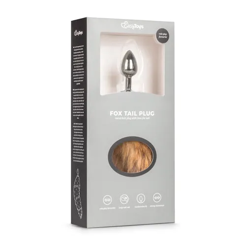 Anal Fetish Collection Easy Toys Fox Tail No 1 Silver Plug