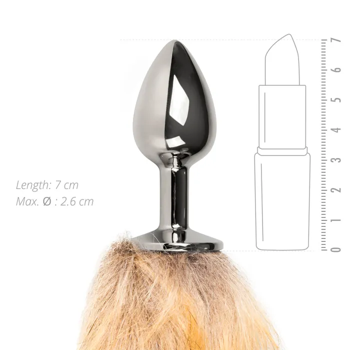Anal Fetish Collection Easy Toys Fox Tail No 1 Silver Plug