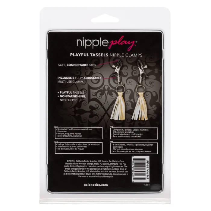 CalExotics Nipple Play Playful Tassels Nipple Clamps Couples CalExotics Nipple Play Playful Tassels Nipple Clamps Couples