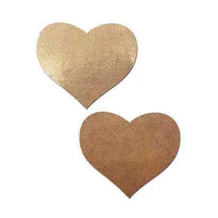 Pastease Vibrators Pastease Love Liquid Rose Gold Heart Nipple Pasties