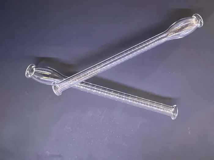 Agung Dildos Glass SnorterTooter with Flared Bubble End 10 cm4inch Clear