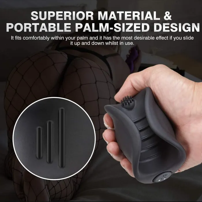 Aumood Male Sex Toys Handheld Vibrating Male Masturbator Penis Vibrator