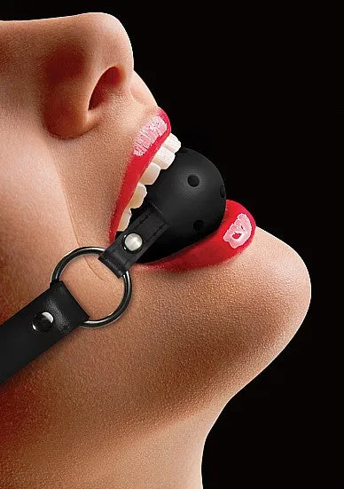 BALL GAG LEATHER STRAPS Ouch Restraints
