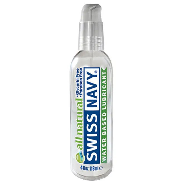 Nalpac Sexual Health Wellbeing Swiss Navy All Natural Water Based Lubricant 4 oz Nalpac Sexual Health Wellbeing Swiss Navy All Natural Water Based Lubricant 4 oz