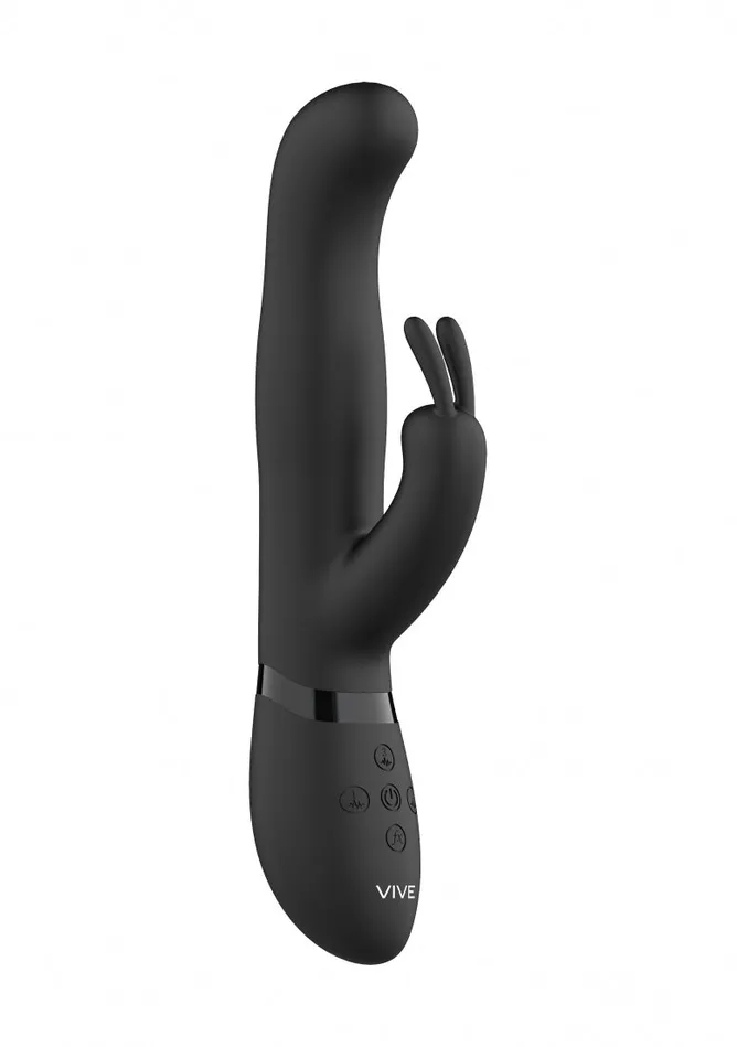 Shots America Vibrators Izara Rotating Beads Rabbit Black