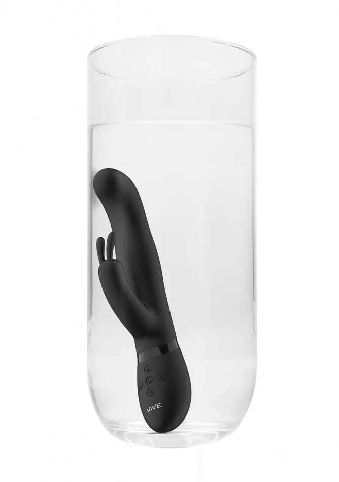 Shots America Vibrators Izara Rotating Beads Rabbit Black