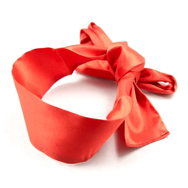 Vibrators Poison Rose Poison Rose Satin Tie Blindfold Red