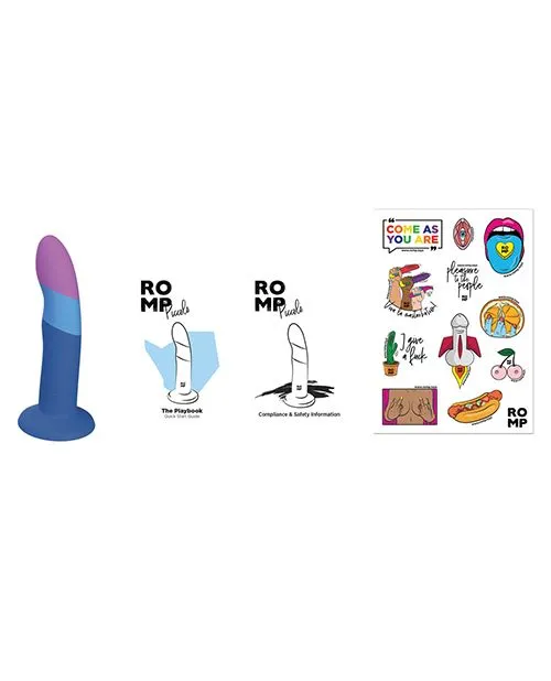 Dildos Romp ROMP Piccolo 3 Color Dildo Blue