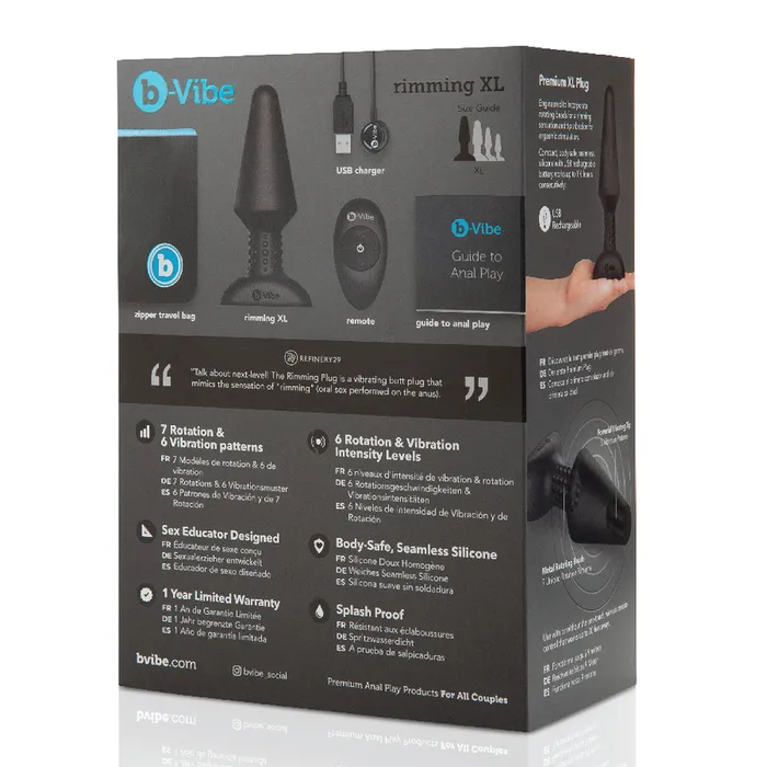 BVibe Rimming Plug XL Anal