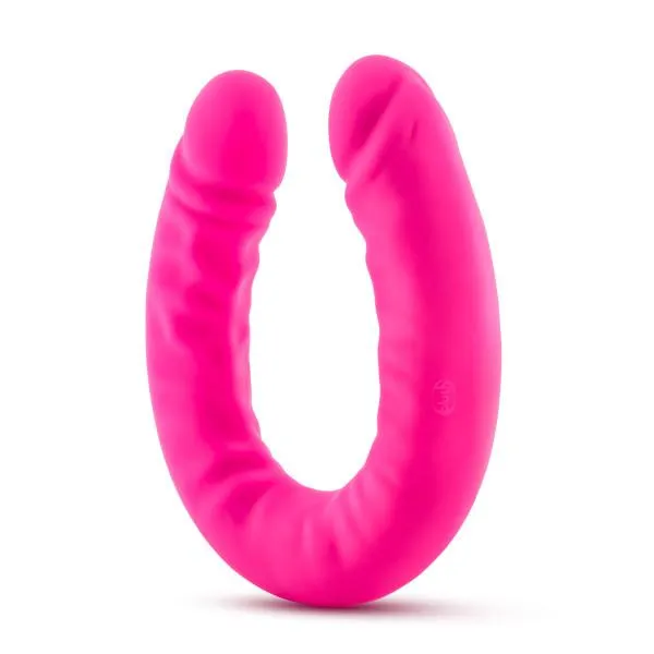 Blush Dildos Ruse 18 inch Silicone Slim Double Dildo Hot Pink