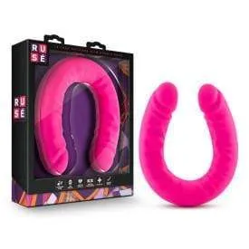 Blush Dildos Ruse 18 inch Silicone Slim Double Dildo Hot Pink