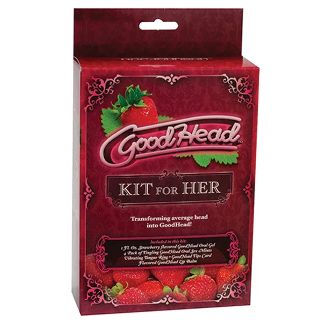 Couples Doc Johnson Goodhead Kit For Her Strawberry