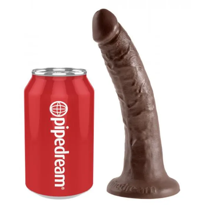 Dildos Pipedream Products King Cock 7 Inch Suction Cup Dildo Chocolate