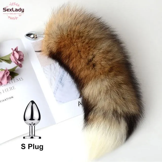 House of Dasein Anal Butt Plug Tails Fluffy Soft Faux Fur Puppy Kitten Fox Tail Anal Bdsm Cosplay Butt Plug