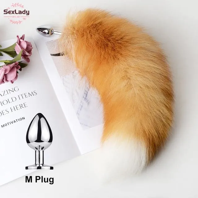 House of Dasein Anal Butt Plug Tails Fluffy Soft Faux Fur Puppy Kitten Fox Tail Anal Bdsm Cosplay Butt Plug