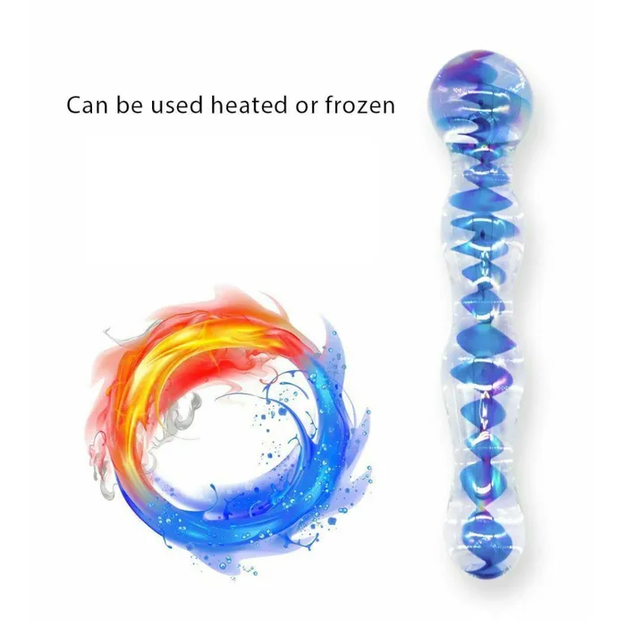 House of Dasein Anal NonVibrating Butt Plugs Crystal Glass Dildo Long Butt Plug Waterproof Colourful Anal Beads