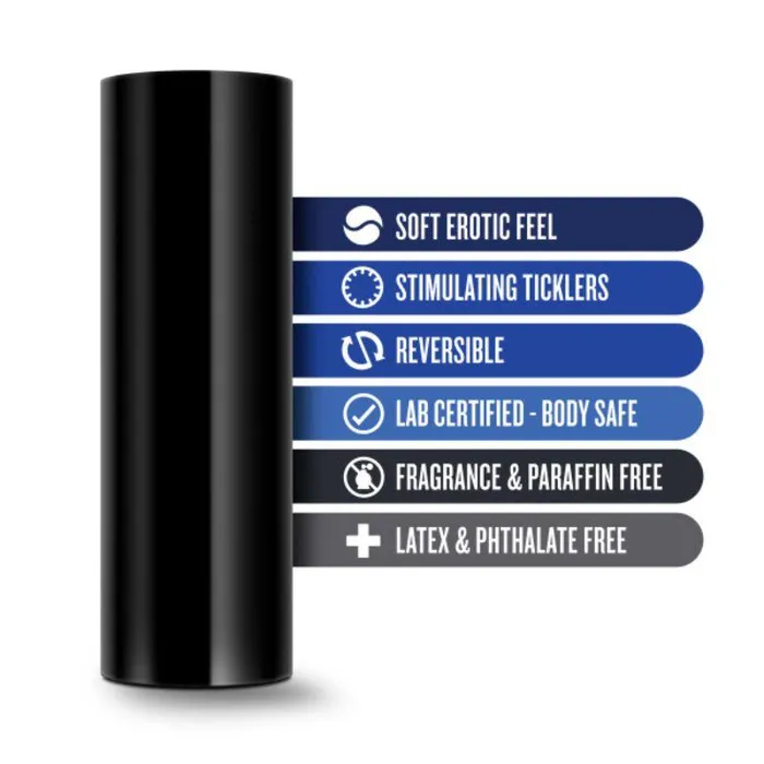 Male Sex Toys Blush M for Men Stroke Sleeve Reversible Stroker Black Blush