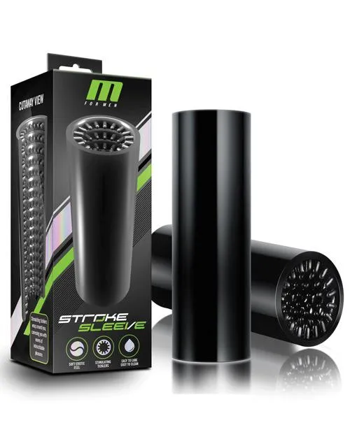 Male Sex Toys Blush M for Men Stroke Sleeve Reversible Stroker Black Blush