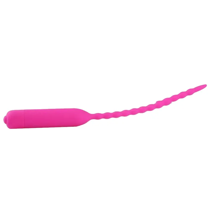 Male Sex Toys House of Dasein Cock Ball Toys Black Pink Silicone Urethral Sound Beaded Penis Plug Vibrator