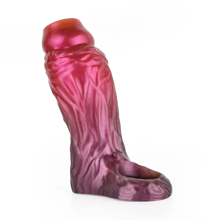 Male Sex Toys House of Dasein Masturbators Fantasy Ribbed Dildo OpenEnded Sheath Silicone Penis Sleeve Men Cock Enlargement