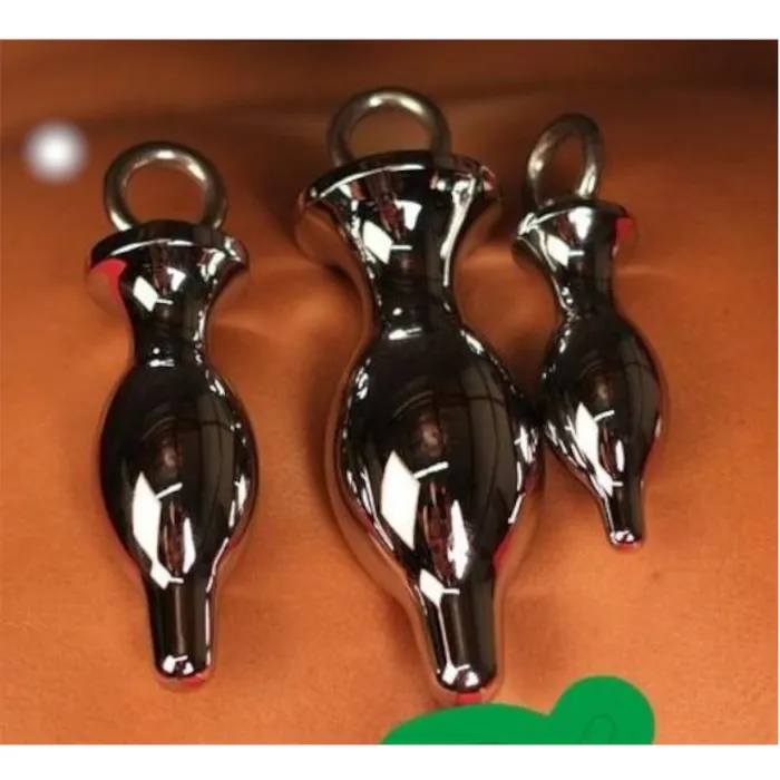Male Sex Toys House of Dasein NonVibrating Butt Plugs Metal Butt Plug With Leash Bdsm Toys