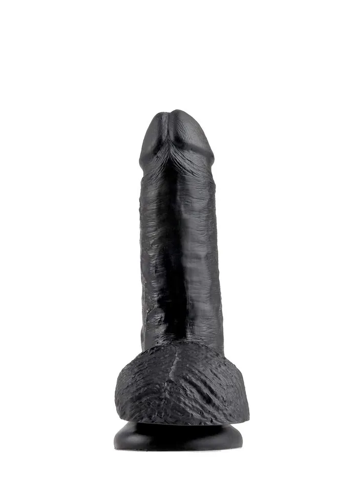 Pipedream King Cock 7 In Cock WBalls Black Dildos