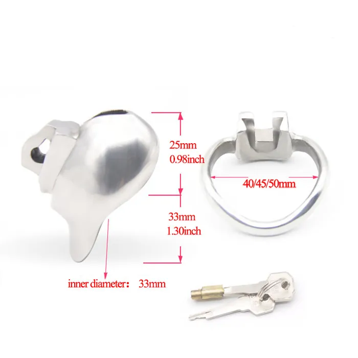 The Steel Nub Micro Chastity Cage CHASTITY CAGE CO Male Sex Toys
