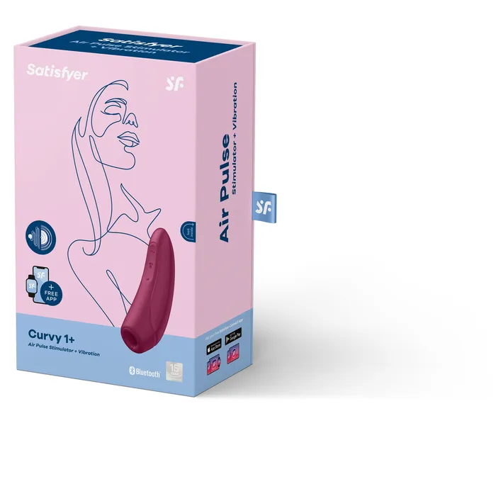 Curvy 1 Plus Rose Red Satisfyer Vibrators Curvy 1 Plus Rose Red Satisfyer Vibrators