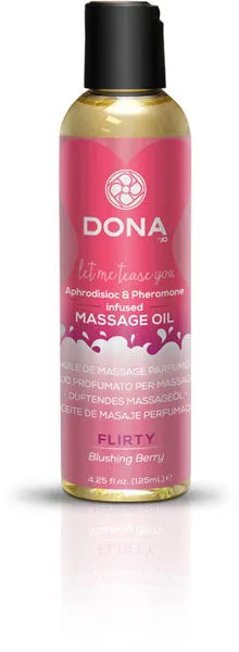 DONA Couples Dona Let Me Tease You Aphrodisiac and Pheromone Infused Scented Massage Oil FLIRTY AROMA Blushing Berry 110ml DONA Couples Dona Let Me Tease You Aphrodisiac and Pheromone Infused Scented Massage Oil FLIRTY AROMA Blushing Berry 110ml