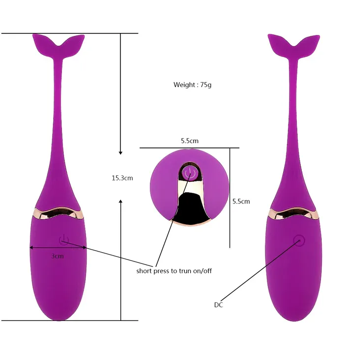 EVEs SECRETS Couples Vagina Vibrator with Remote Control Vibrating Egg For Gspot Massage Sex Toys for Women