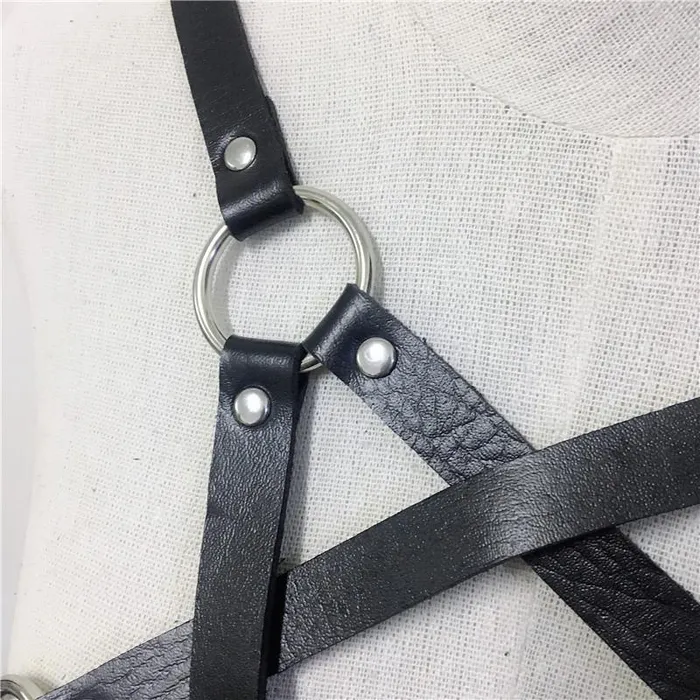 Female Sex Toys EVEs SECRETS Body Harness with Pentagram for Ladies Sexy Bra Belts Body Bondage Fetish Garters