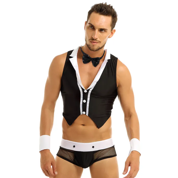 Female Sex Toys EVEs SECRETS Mens Sexy Role Play Costumes Lingerie Hollow Out SeeThrough Party Underwear