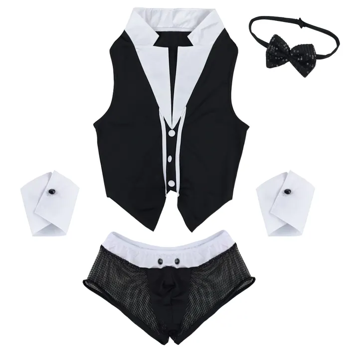 Female Sex Toys EVEs SECRETS Mens Sexy Role Play Costumes Lingerie Hollow Out SeeThrough Party Underwear