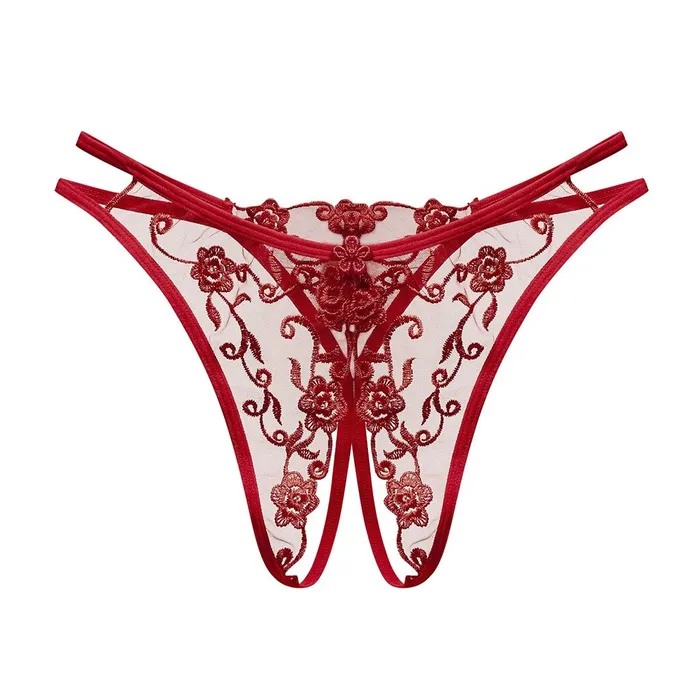Female Sex Toys Womens Sexy Bikini Panties with Lace Transparent Embroidery Briefs Ladies Mesh Lingerie EVEs SECRETS