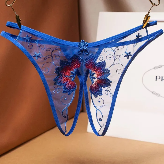 Female Sex Toys Womens Sexy Bikini Panties with Lace Transparent Embroidery Briefs Ladies Mesh Lingerie EVEs SECRETS