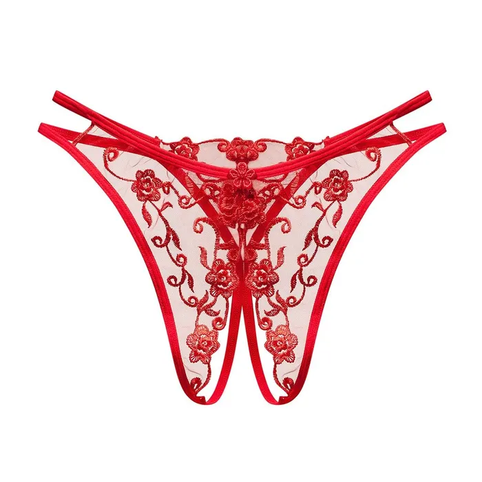 Female Sex Toys Womens Sexy Bikini Panties with Lace Transparent Embroidery Briefs Ladies Mesh Lingerie EVEs SECRETS