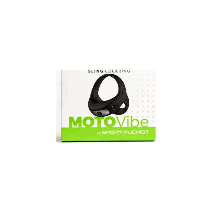 Male Sex Toys MOTOVibe Sling Cock Ring Black Sport Fucker