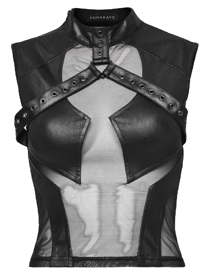 Male Sex Toys Sensual Peek Mesh and Knit Top with Eyelet Accents EVEs SECRETS