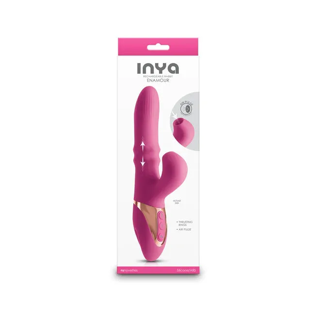 NS Novelties Vibrators INYA Enamour Thrusting Vibrator Pink