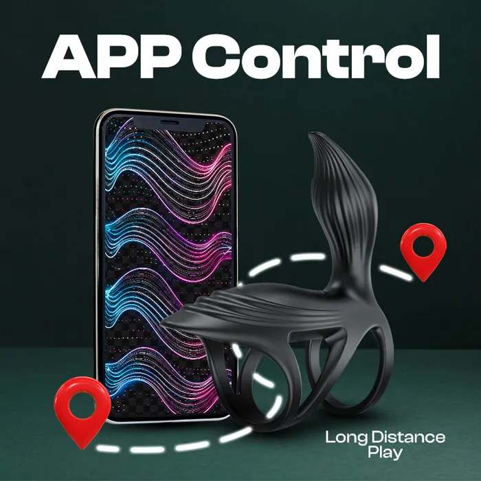 FRISKY BUSINESS SG Male Sex Toys ETInterstellar APP Control Vibrating Cock Ring