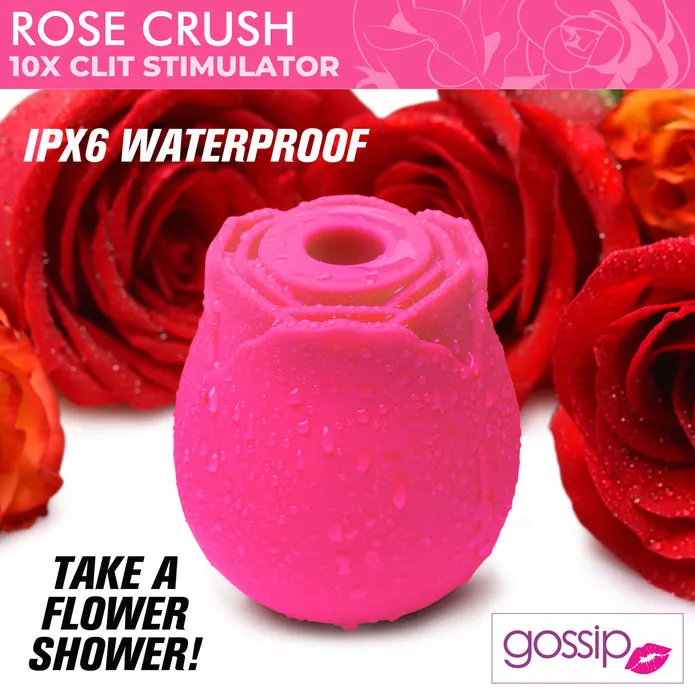 Gossip Rose Crush 10X Silicone Clit Stimulator XR Brands Female Sex Toys