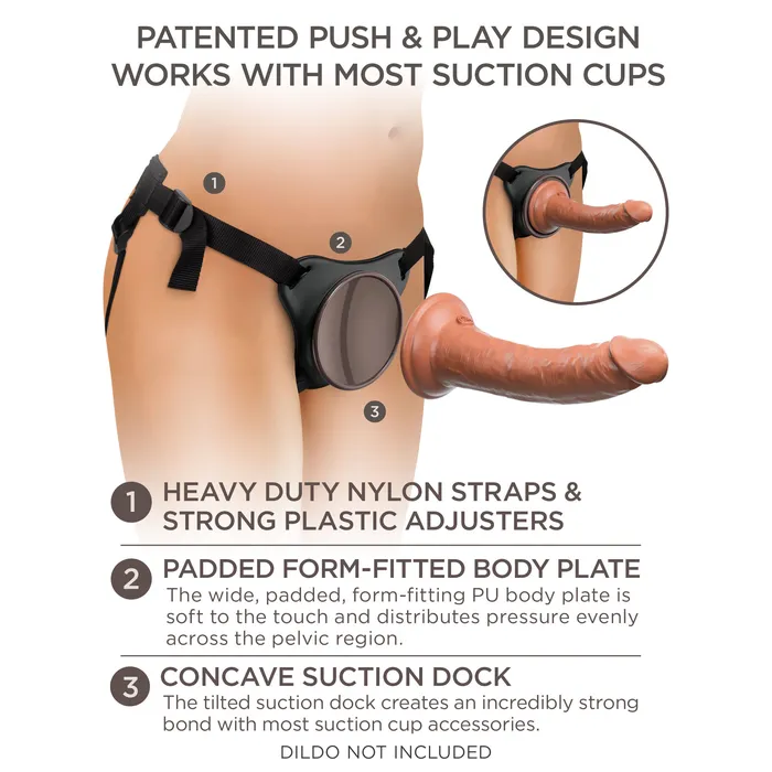 King Cock Female Sex Toys King Cock Elite Comfy Body Dock StrapOn Harness
