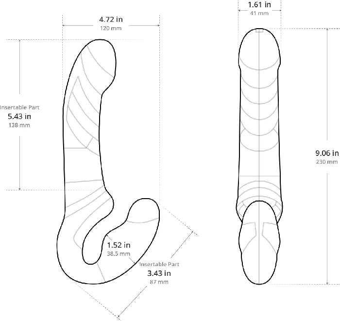 Lovense Lapis Vibe Strapless StrapOn Lovense Female Sex Toys