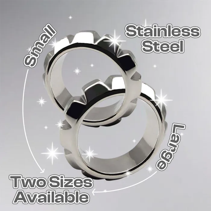 Male Sex Toys FRISKY BUSINESS SG Fowl Fantasy Stainless Steel Weighed Cock Ring