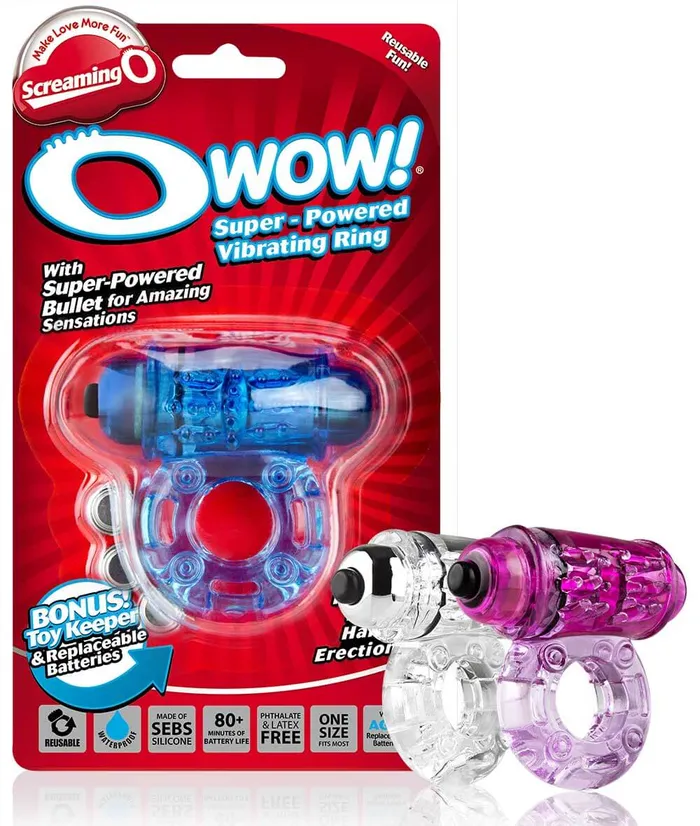 Male Sex Toys ScreamingO O Wow SuperPowered Vibrating Ring