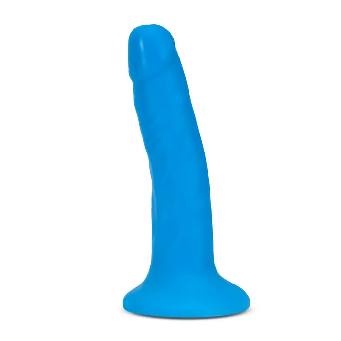 Neo Elite 6 Inch Silicone Dual Density Cock Neon Blue Blush Dildos