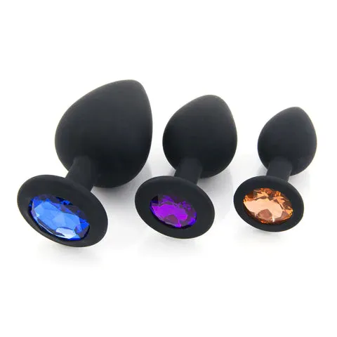 Traveling Tickle Trunk Anal Silicone Large Jewel Plug