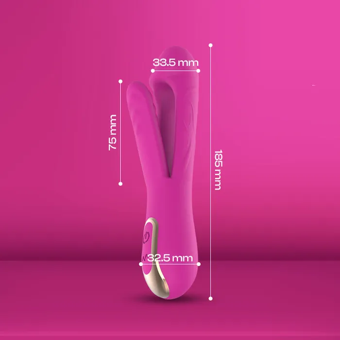 Vibrators FRISKY BUSINESS SG Flora Flicker Openended Multipurpose Dual Vibrator